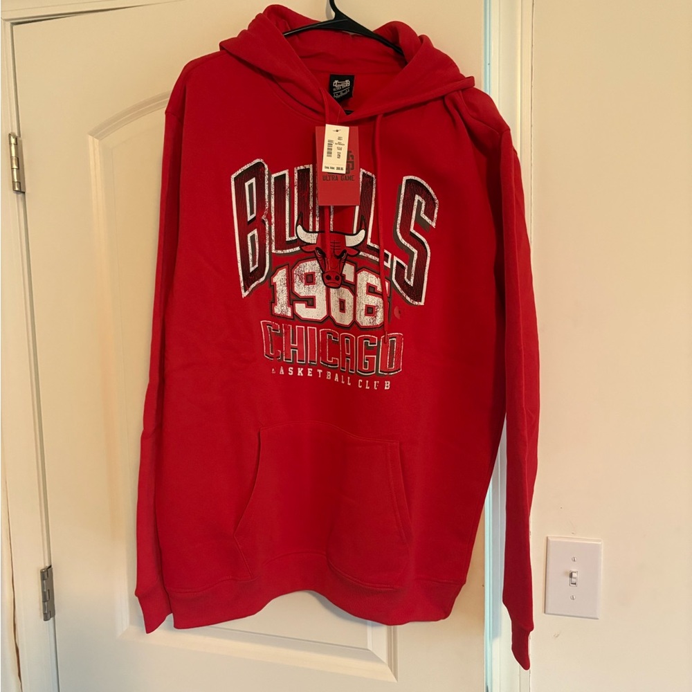 Red Chicago Bulls Hoodie